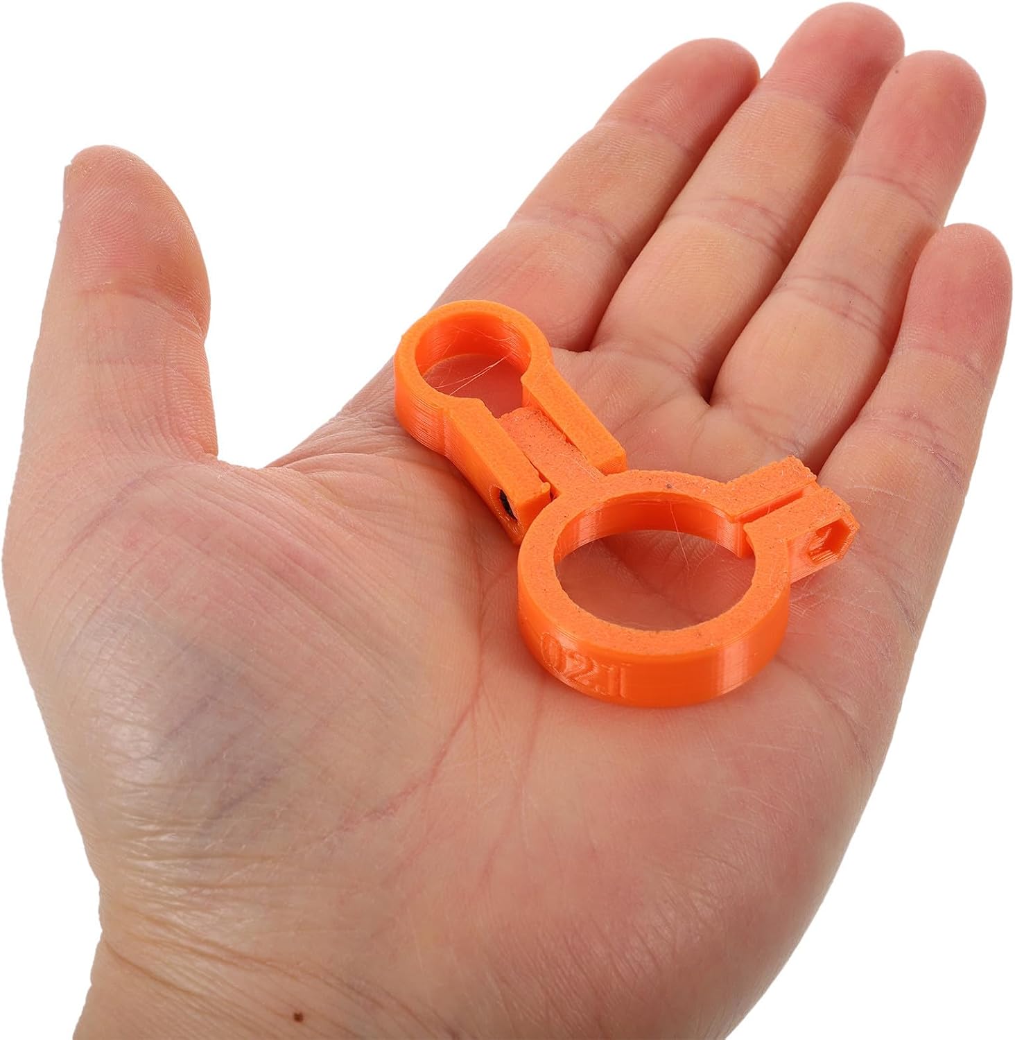 Levemolo Spray Paint Adapter for Plastic Models, Portable Airbrush Converter with Orange Plastic Material, Compact Design Streamlining Painting Process for Model Painting and Artistic image 4