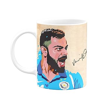 Virat Kohli Quote Printed Ceramic Coffee Mug 11oz