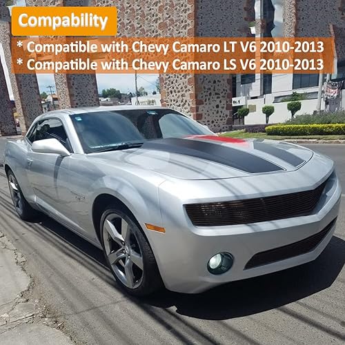 Miniatura 3 de Combo de rejilla frontal negra Billet para Chevy Camaro LTLS V6 Phantom estilo principal superior inferior parachoques aluminio Billet Grill