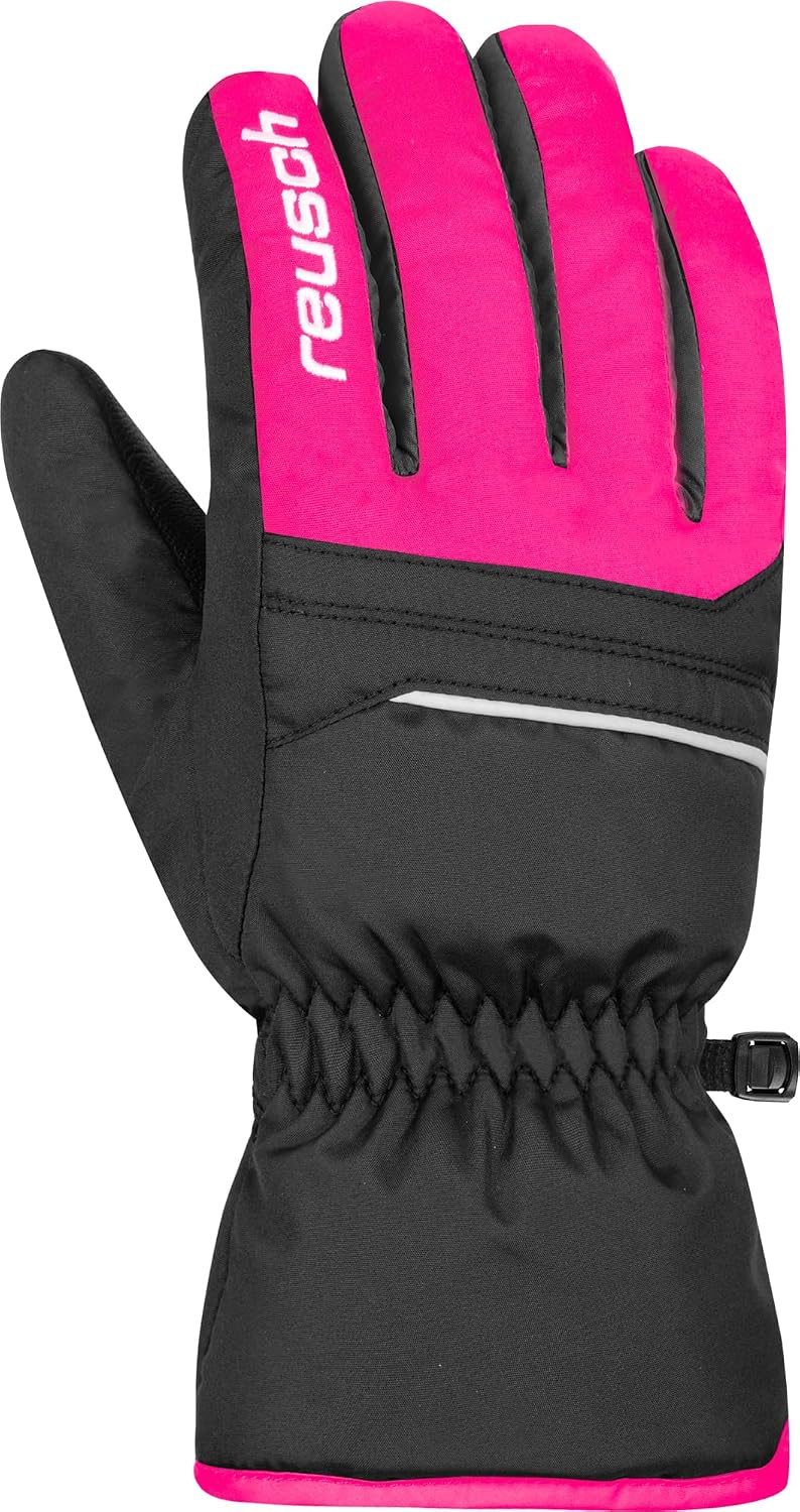 Reusch Alan Junior Children's Ski Gloves, Warm Windproof and Breathable with Elastic Cuffs