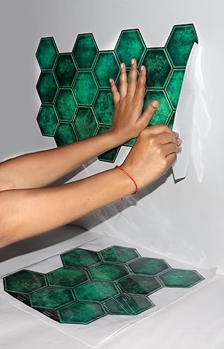 Miniatura 7 de MOSAICOWALL Azulejos autoadhesivos para despegar y pegar, azulejos de vinilo de gel de poliuretano para pared 3D para decoración del hogar, pegar en