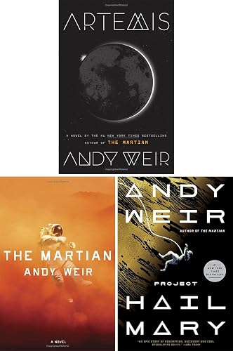 Andy Weir's 3-Book Collection Set (Project Hail Mary, Artemis, the Martian)