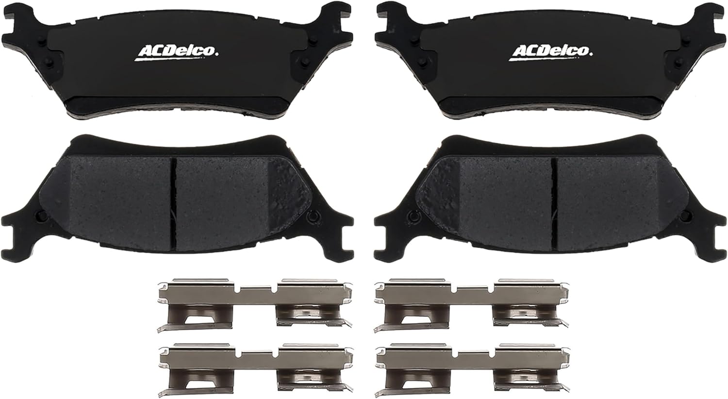 ACDelco Gold 17D1602SDH (19390092) Performance Ceramic Rear Disc Brake Pad Set with Clips