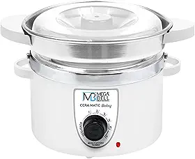 Mega Bell, Panela aquecedora de cera para depilação, Termocera, Cera-Matic Baby, Com refil, Bivolt, 200g, Branca