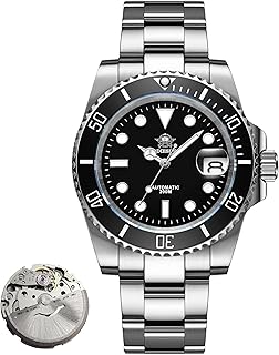 ADDIESDIVE 41 MM Dive Watch Automatic Watches for Men Sapphire Glass 200 M Waterproof BGW9 Luminous Analog Multicolor