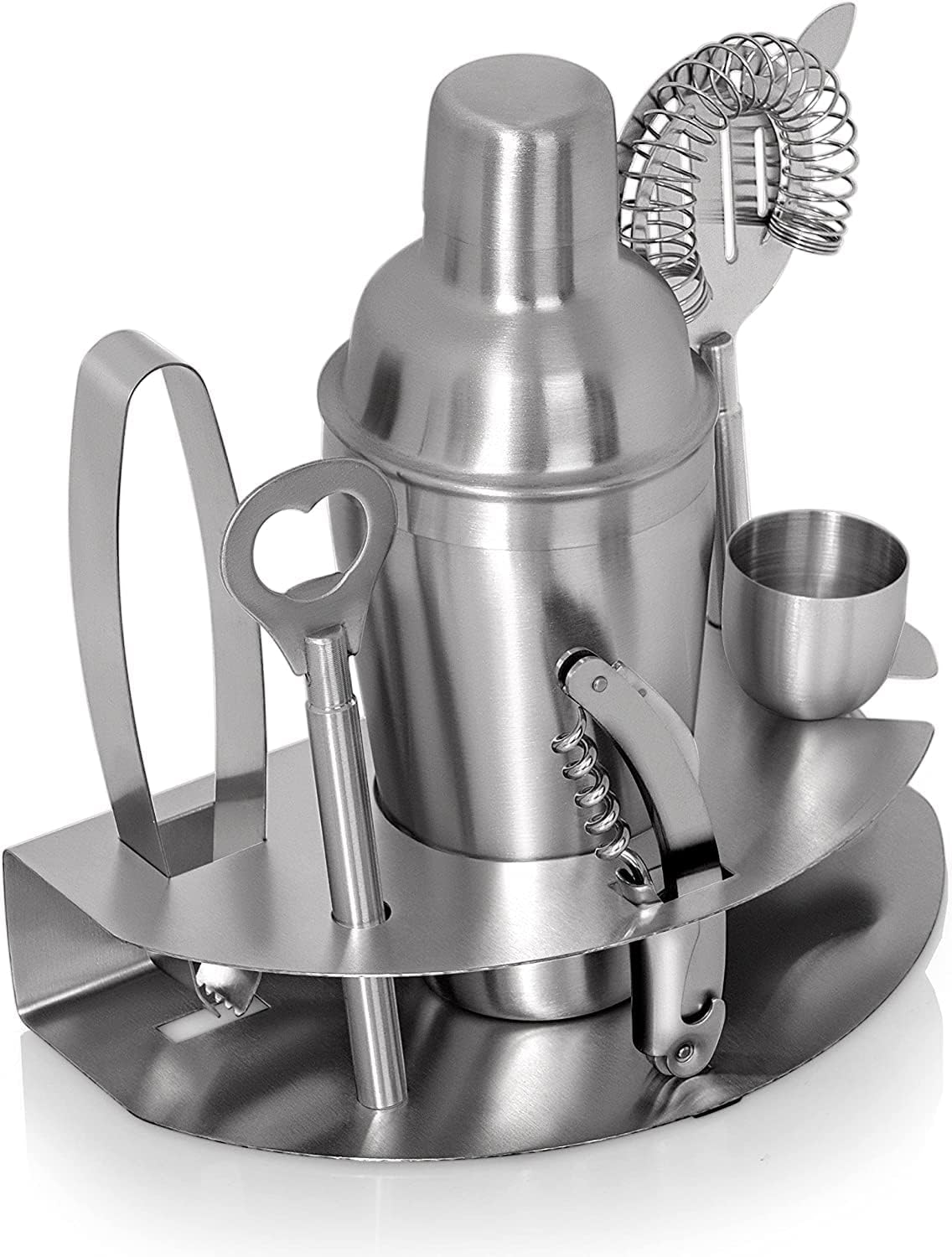 Set de Bar de Acero Inoxidable GIFTS INFINITY 7 Piezas - Coctelera 18.5 oz