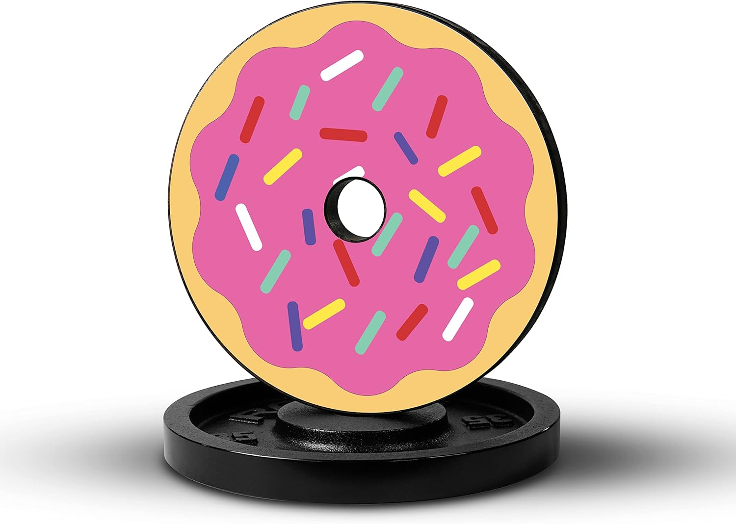 Plate Snacks Sprinkle Donut Vinyl Weight Decals - for Iron/Weight Plate
