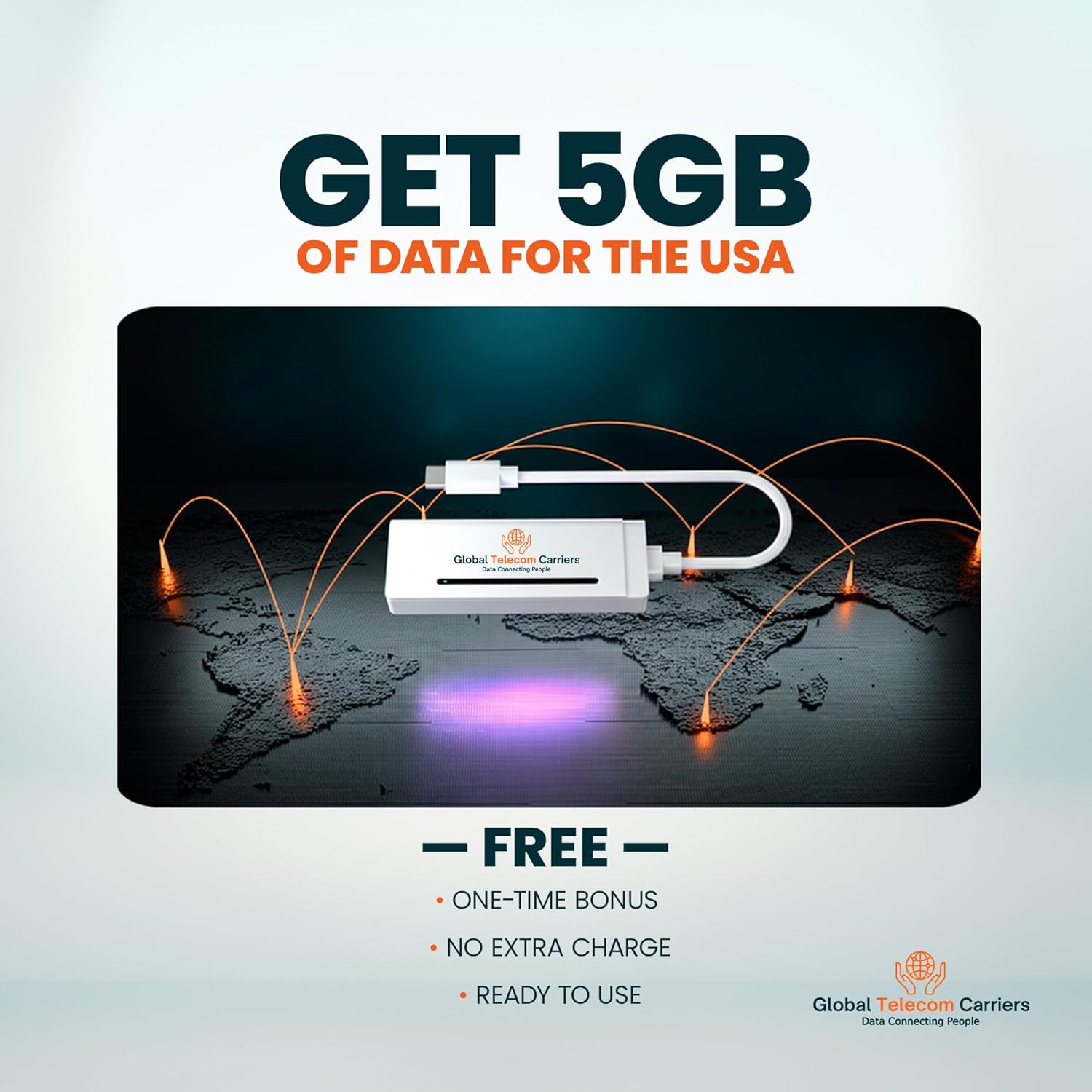 Portable Global WiFi Hotspot with Fast Charging – SIM-Free Internet in 200+ Countries, Travel-Ready, Easy Setup | Global Telecom Carriers GlobalLink GX2 - Includes 5GB of Free Data