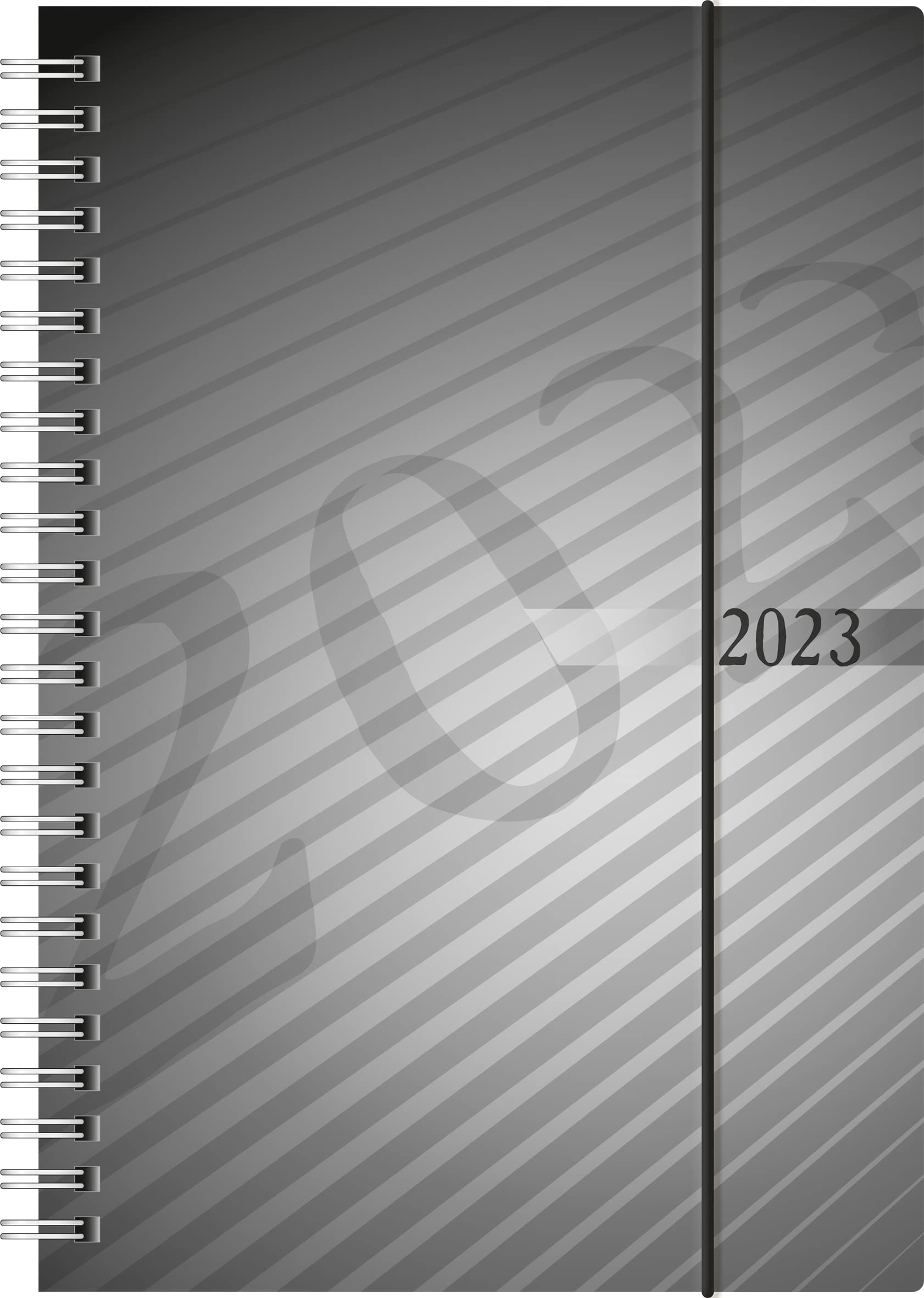 rido/idé Futura 2 Weekly Planner 2023 Sheet Size 14.8 x 20.8 cm Anthracite