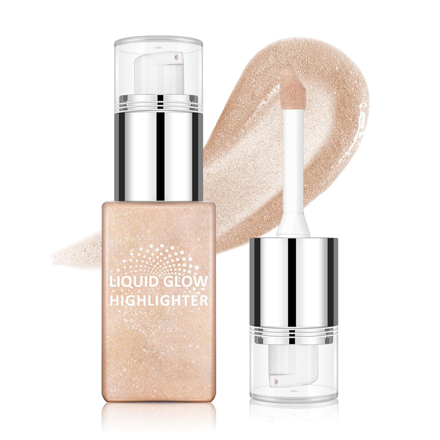 AWCCXMYM Liquid Highlighter & luminizer Longwear Body Shimmer Highlighter Makeup Hydrating Glotion for Radiant Glow Lightweight Dewy Finish Face Makeup #Light Glow