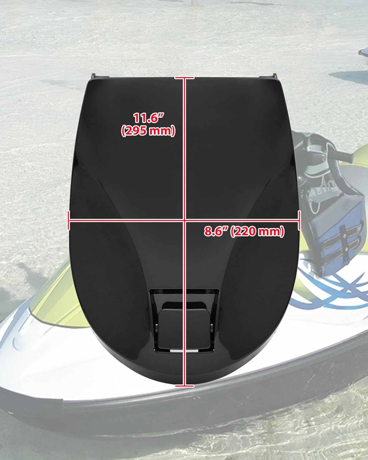 Glove Box Lid & Latch Kit for Sea-Doo GTI SE 155 130 WAKE GTS 2006-2011 Accessories, Black Storage Box Door Cover Set, Replace #291002249, 269500553