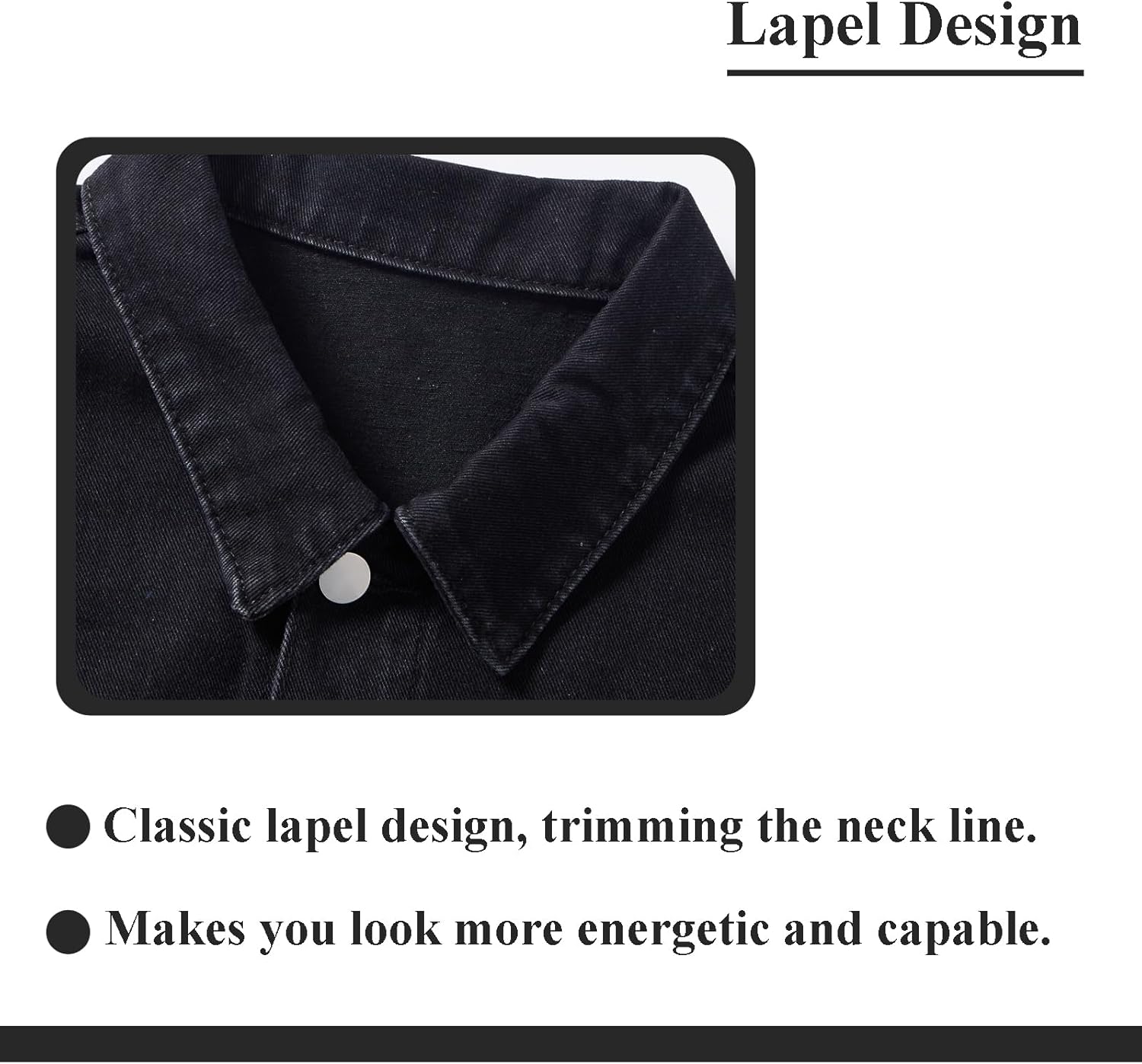 Men's Denim Jacket Vintage-Inspired Jean Jacket with Multiple Pockets - Cotton Blend, Machine Washable - Image 4