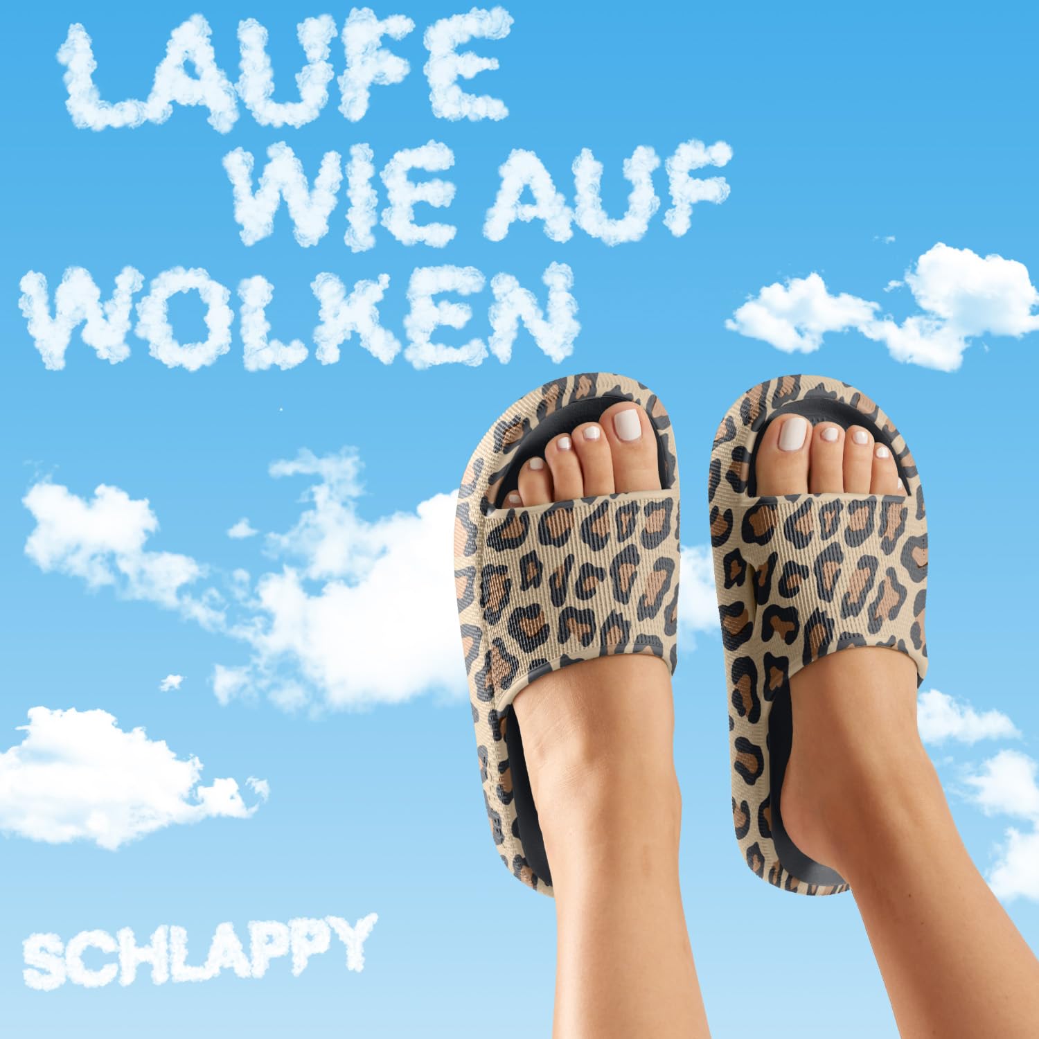SCHLAPPY Chanclas de baño originales para hombre y mujer, sostenibles, zapatillas de baño y pantuflas, zapatos de nube, veganos, respetuosos con el medio ambiente, 100% sin plástico