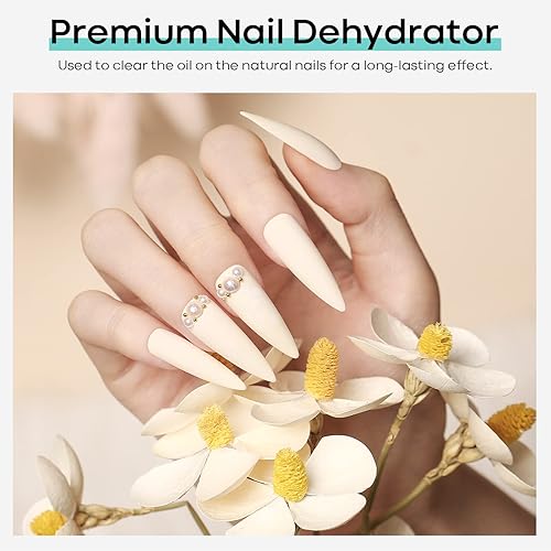 Miniatura 3 de modelones Deshidratador de uñas de 4 piezas con capa base y aceite para cutículas que no se limpia