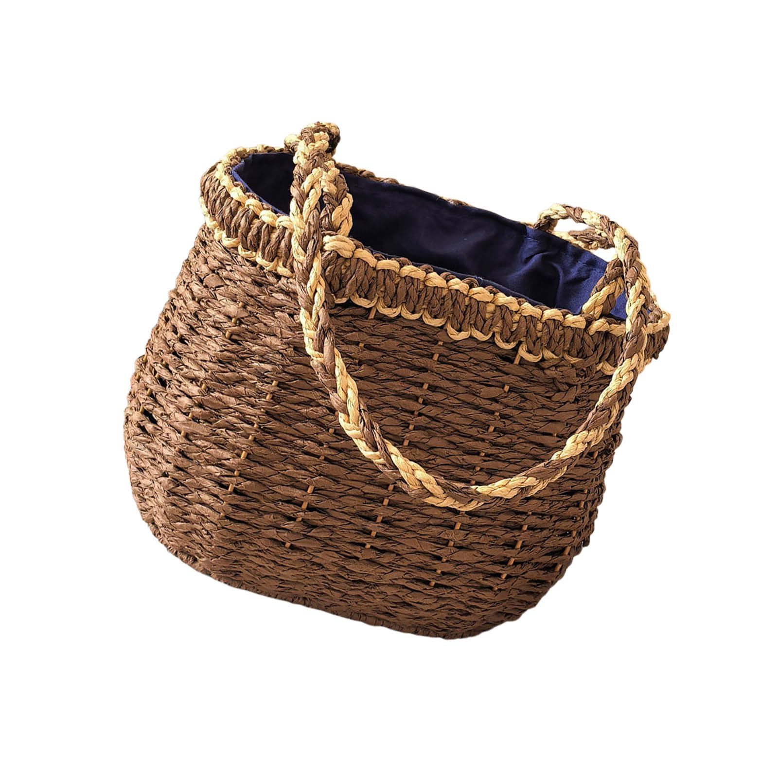 Lightweight Bohemia Inspired Straw Basket Handcrafted Multipurpose for Travel & Household Natural Bohemia Basket Light Weight for Multipurpose Storage Organiser