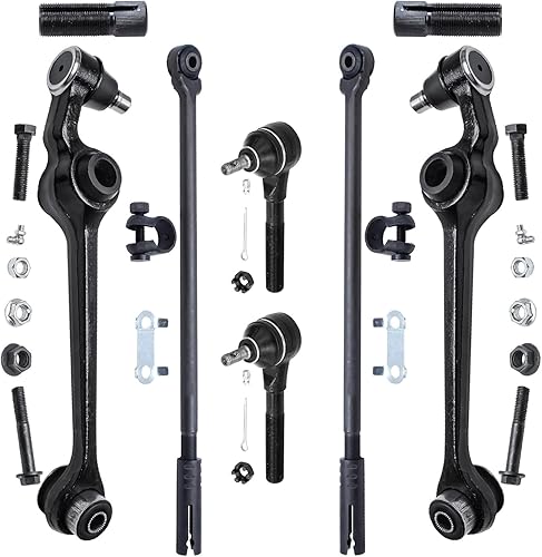 Miniatura 948 de Detroit Axle - Kit de brazos de control de extremo delantero RWD para Dodge Ram 03-06 2500 3500, 2 brazos de control superior con rótula 2 varillas