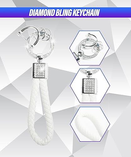 Miniatura 2 de ESEWALAS Funda para llavero, funda de TPU suave para llave de automóvil, funda para llavero con llavero, carcasa inteligente sin llave, protector de