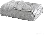 MOTRIP Couverture pondérée 20lbs pour adultes, couverture à jeun pondérée cozy et douce Minky avec perles en verre de qualité supérieure, 60"x80" 20 Lbs, rose