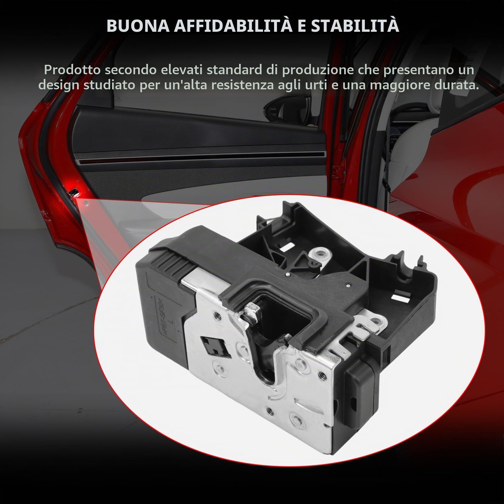 Serratura anteriore sinistra 13203899 per Corsa C 2000 – 2012 Meriva A 2003 – 2010 – Serratura a 8 poli anteriore sinistra