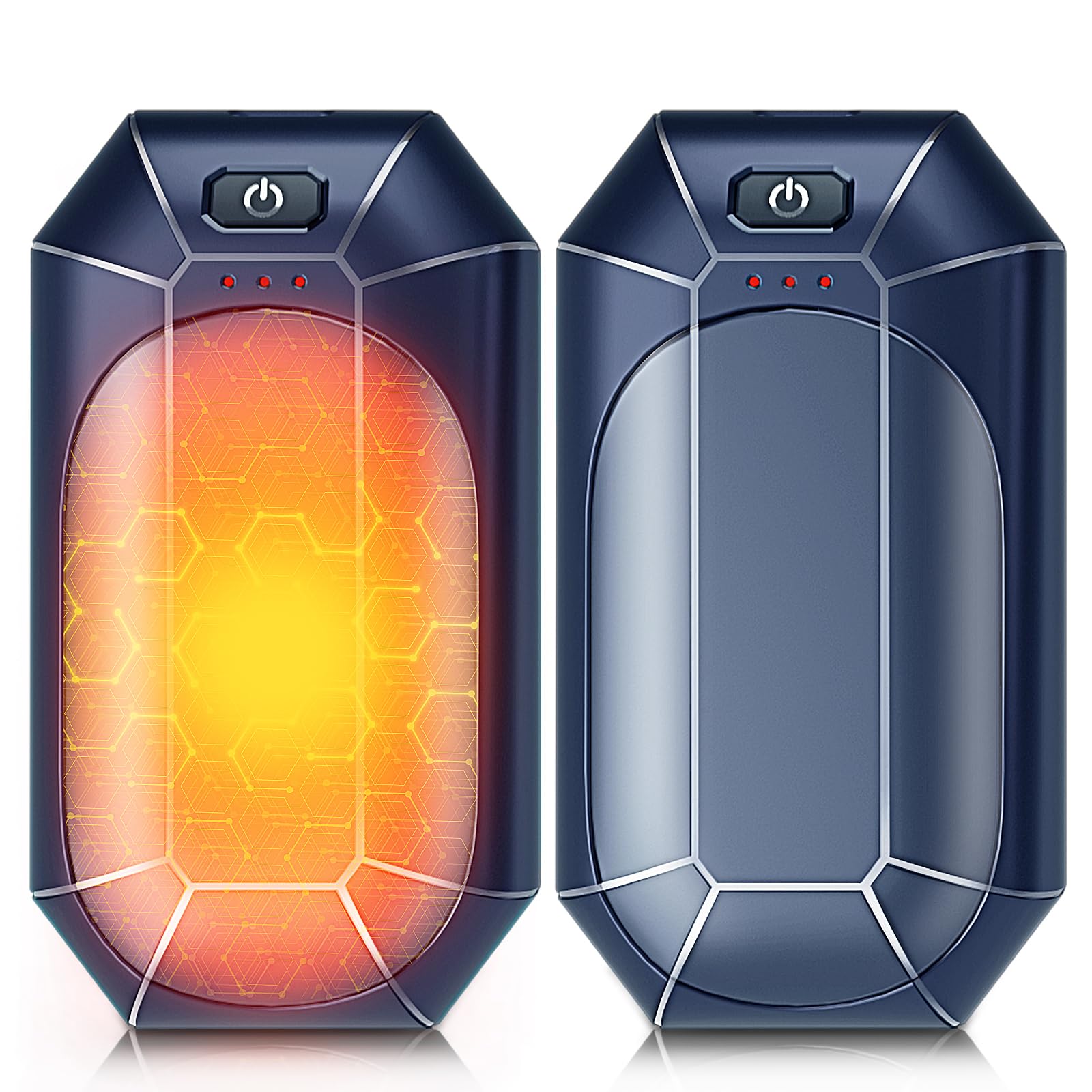 WARMHAND Calentadores de manos recargables AI, paquete de 2, calentador de manos eléctrico reutilizable, calentador de manos para golf, caza, camping, regalos cálidos de invierno para hombres y