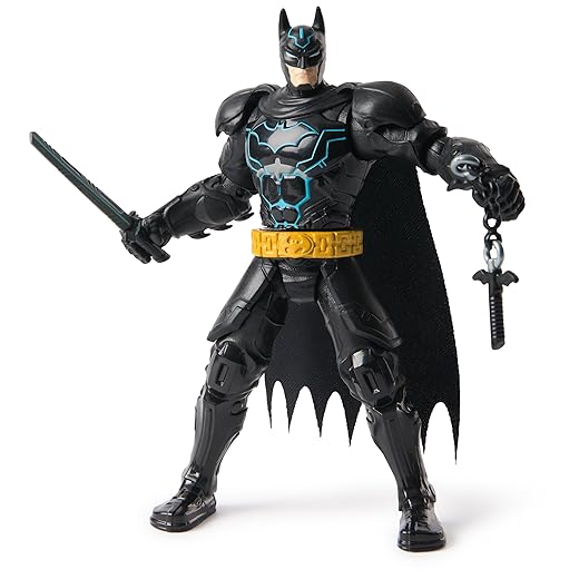 DC Comics, Batman Battle Clash 6” Ninja Strike Batman Action Figure with 2 Ninja Accessories, Super Hero Kids Toys for Boys and Girls Ages 3 & Up