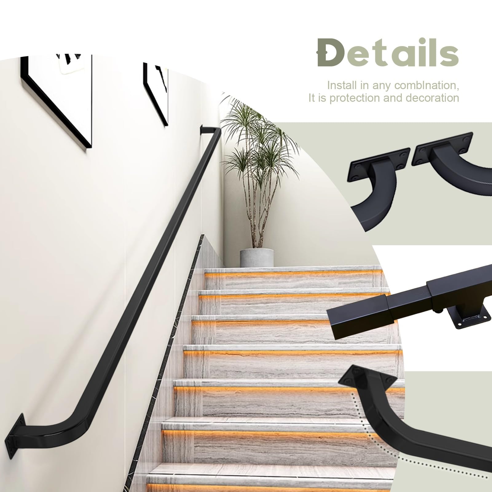 Shipenophy barre de de repose-pieds Barre de support de repose-pieds en