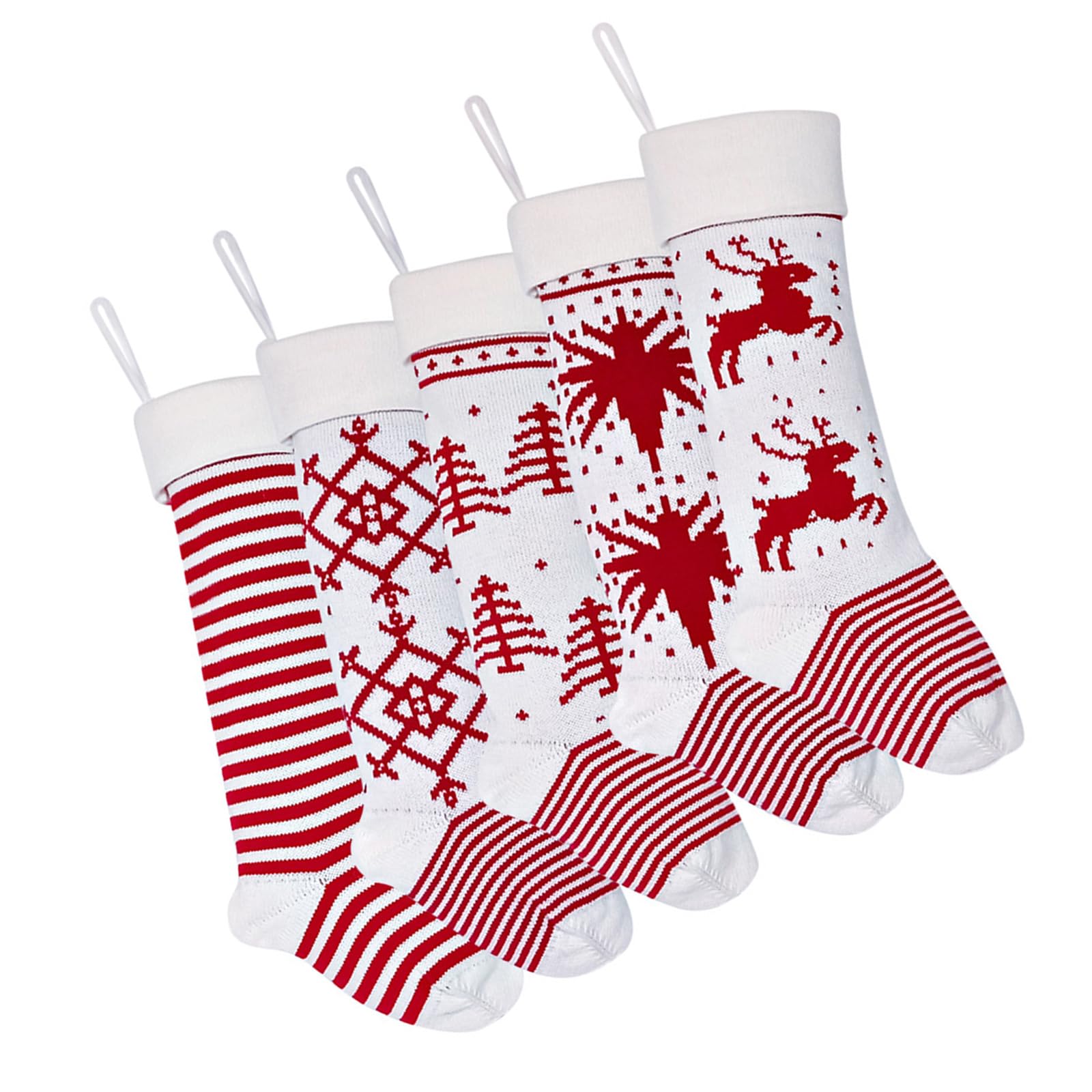 Chaussettes de Noël chaudes en laine : fini les pieds froids à la maison (lot de 4)