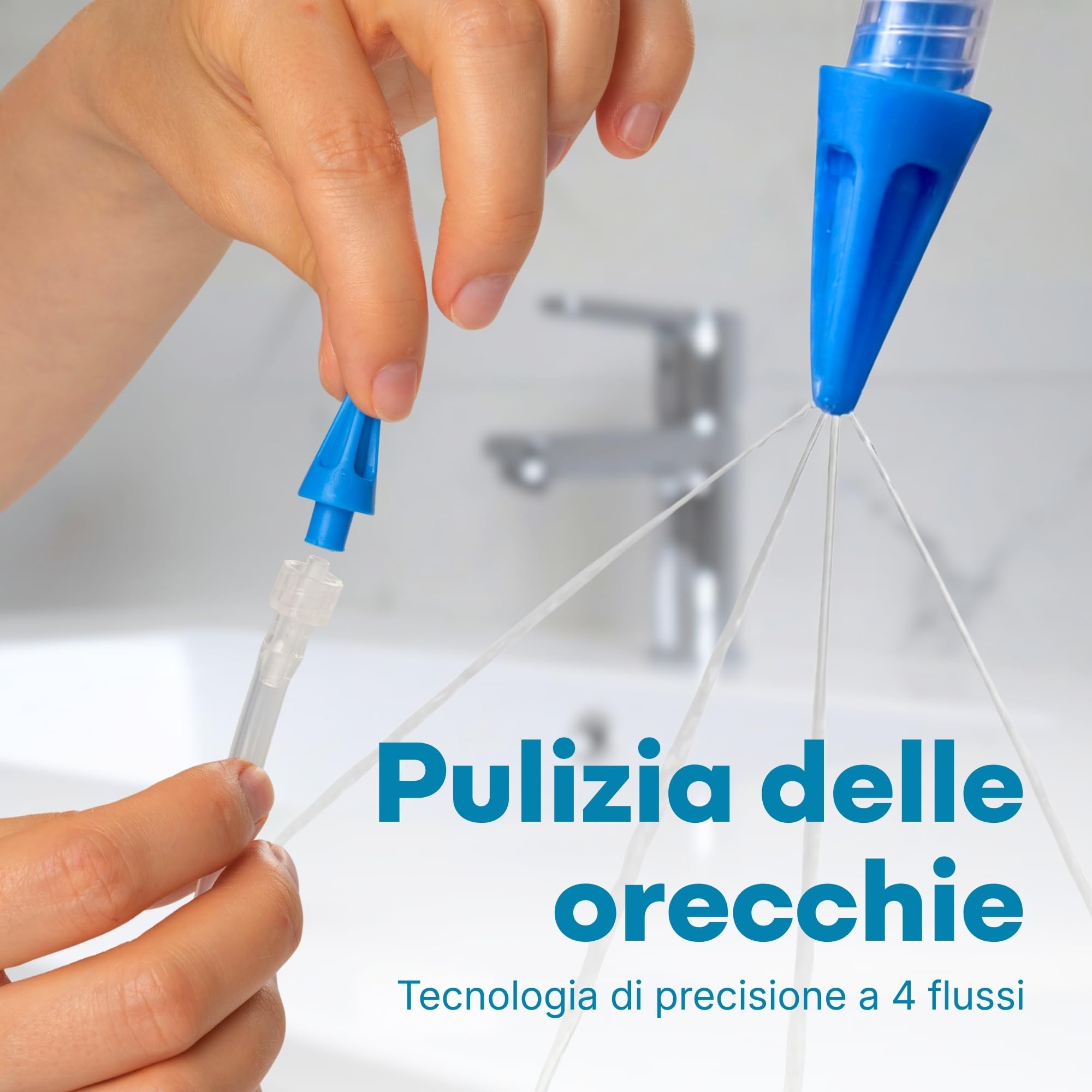 Medi Grade Kit per Pulizia Orecchie 300ml – Apparecchio per Rimozione Tappi Orecchie – Kit Eco-Friendly Cerume Orecchie Pulitore – Migliora Naturalmente l’Udito
