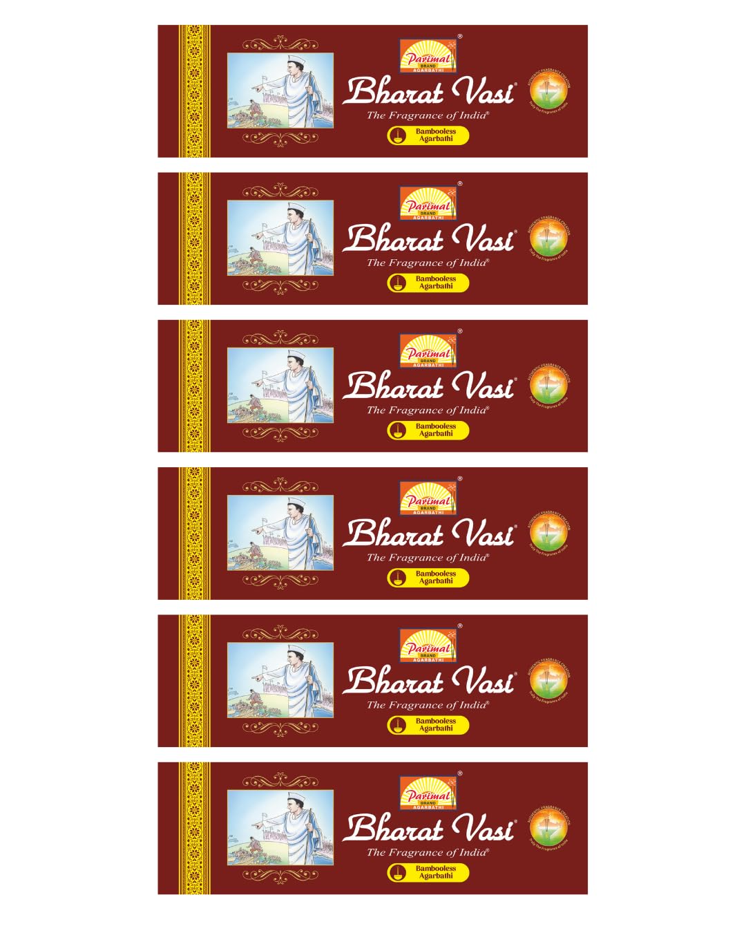 Parimal Bharat Vasi Bambooless Dhoop/Agarbatti Stick | Pack of 6 × 100g (300 Sticks) | Bamboo-Free, Low-Smoke Dhoop | Long-Lasting Fragrance for Pooja, Meditation & Home Use-image-17