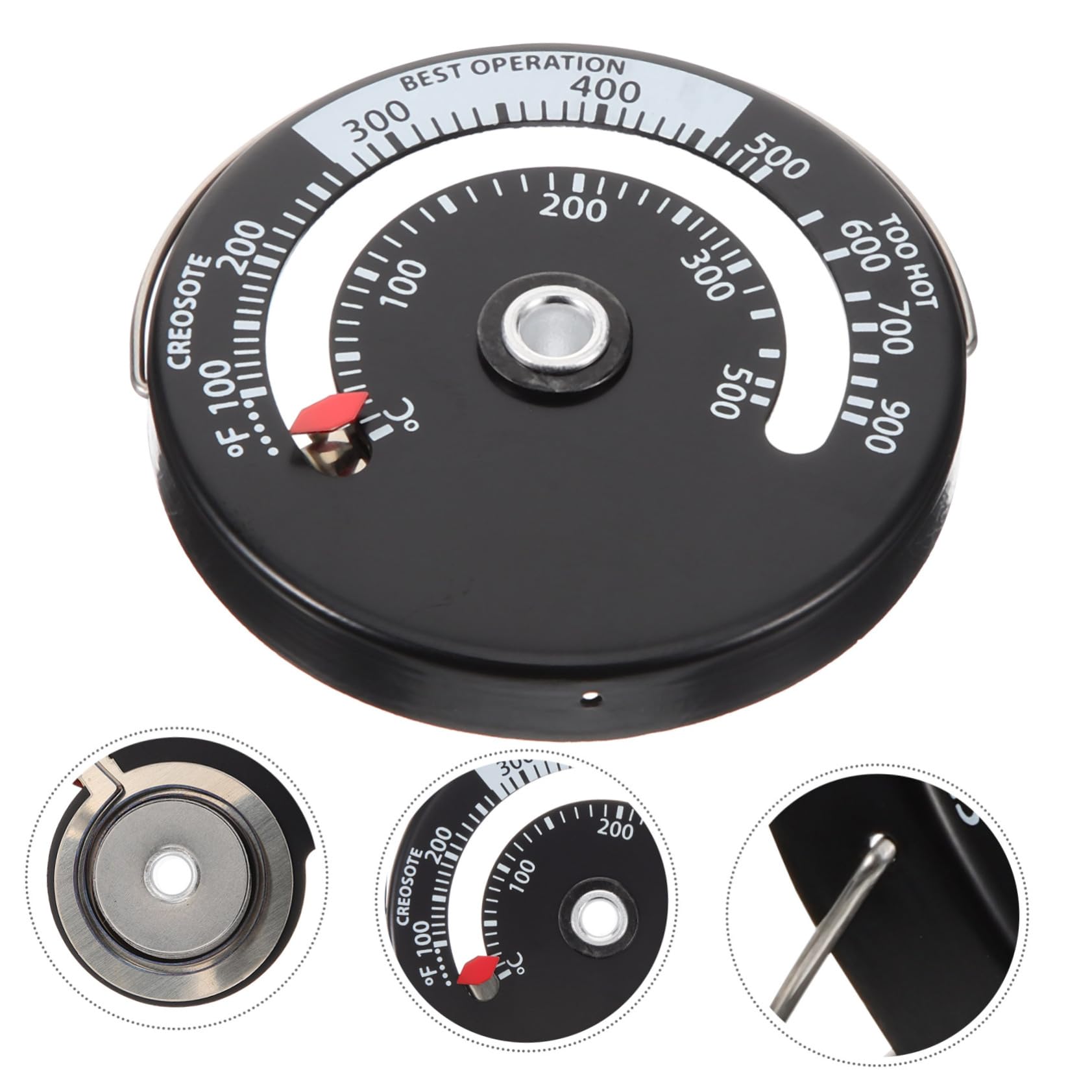 Milisten 4pièces Hygromètre Thermomètre Mural Et Mesure Température Et Humidité Pour Intérieure Et Usage Sur Cuisinière Design Compact Et Précis