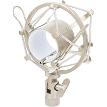 Toyvian Adjustable Height Microphone Stand for Desk Shock Mount Bracket Recording Mic Holder