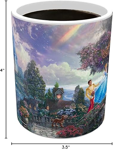 Miniatura 7 de Morphing Mugs Disney  Cenicienta  Wishes Upon a Dream  Thomas Kinkade  Una taza de cerámica sensible al calor que cambia de color  Imagen revelada