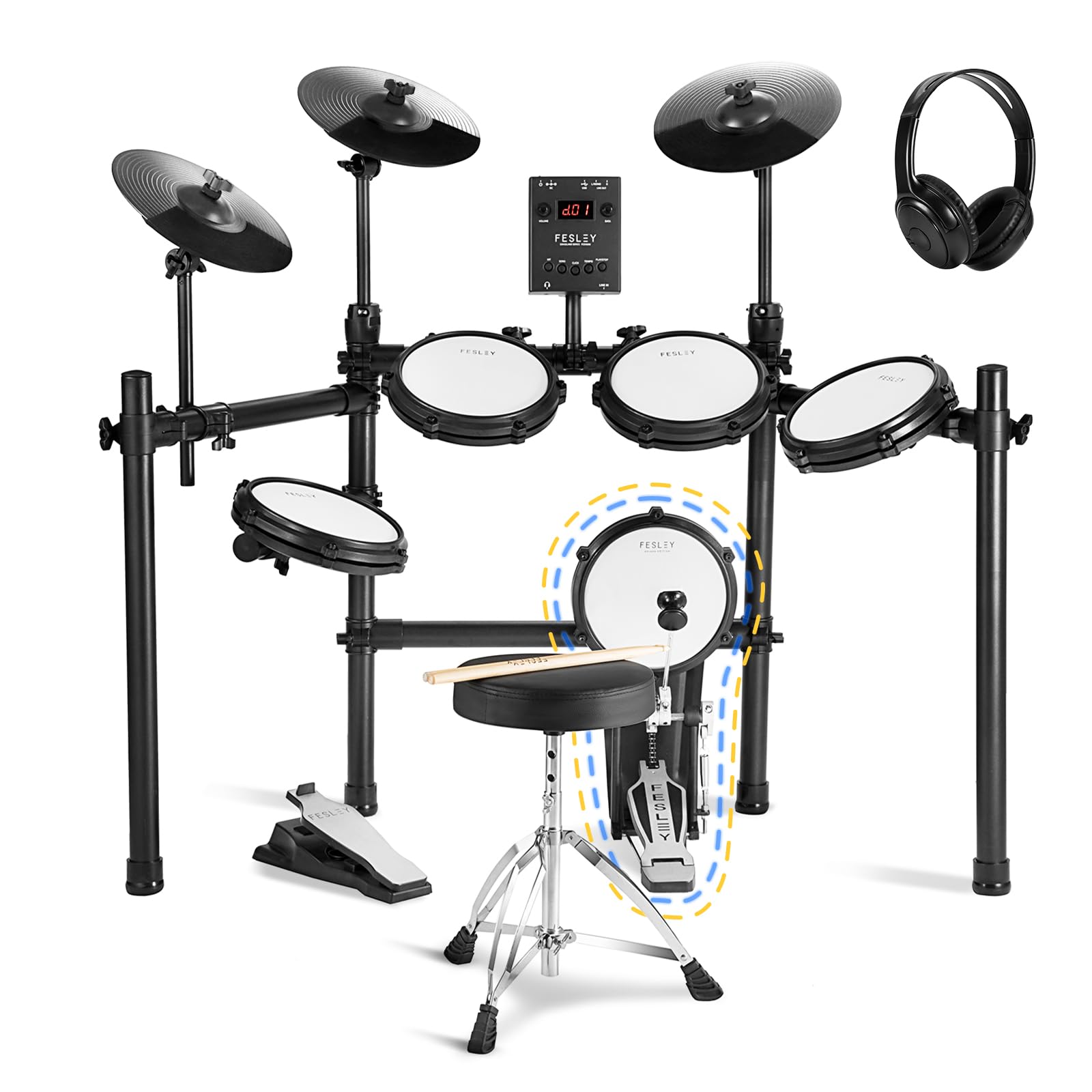 Fesley Electric Drum Set