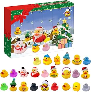 Advent Calendar 2023, Advent Calendar With 24 Rubber Ducks - 24 Days Christmas Advent Calendar 2023 24 Days Christmas Countdown Calendar Countdown Calendar With Rubber Ducks For Kids