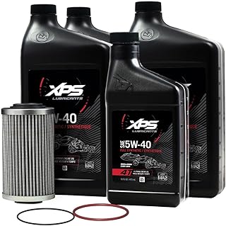 BRP Can-Am Sea-Doo OEM 4T 5W-40 Full Synthetic Oil Change Kit, 9779486
