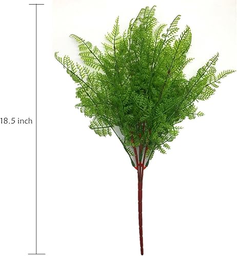 Miniatura 2 de Cattree - Arbustos artificiales, hierba de plástico, plantas artificiales para boda, interior, exterior, hogar, jardín, terraza, cocina, oficina,