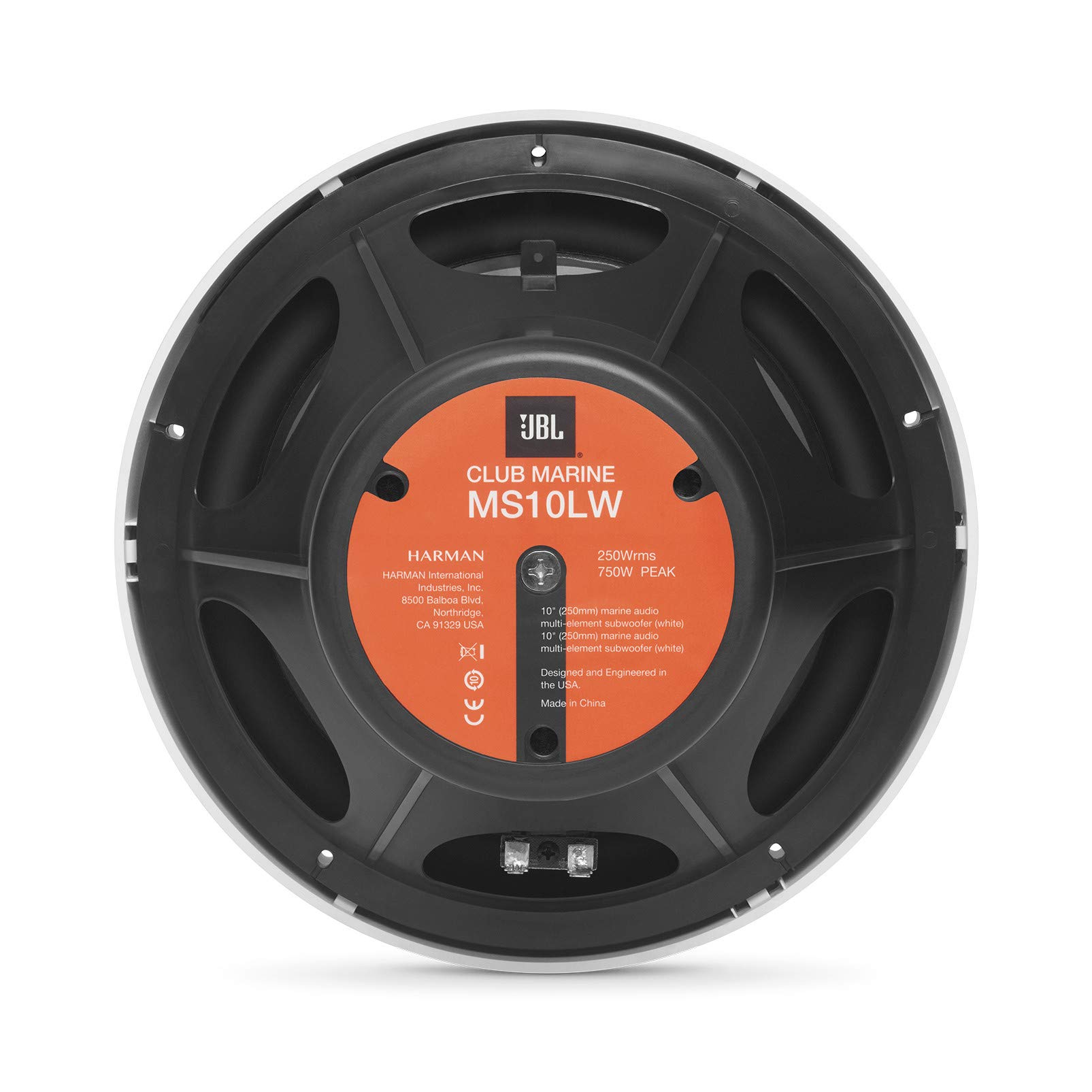 JBL 10-inch SUB BLKRGB 750W, Black