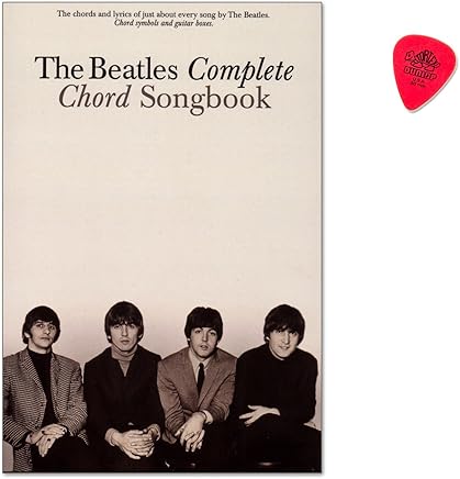 The Beatles Complete Chord Songbook – Great Collection Caractéristiques All 194 chansons Written and Sung by the Beatles/Songbook pour Chant, Guitare avec Dunlop plek