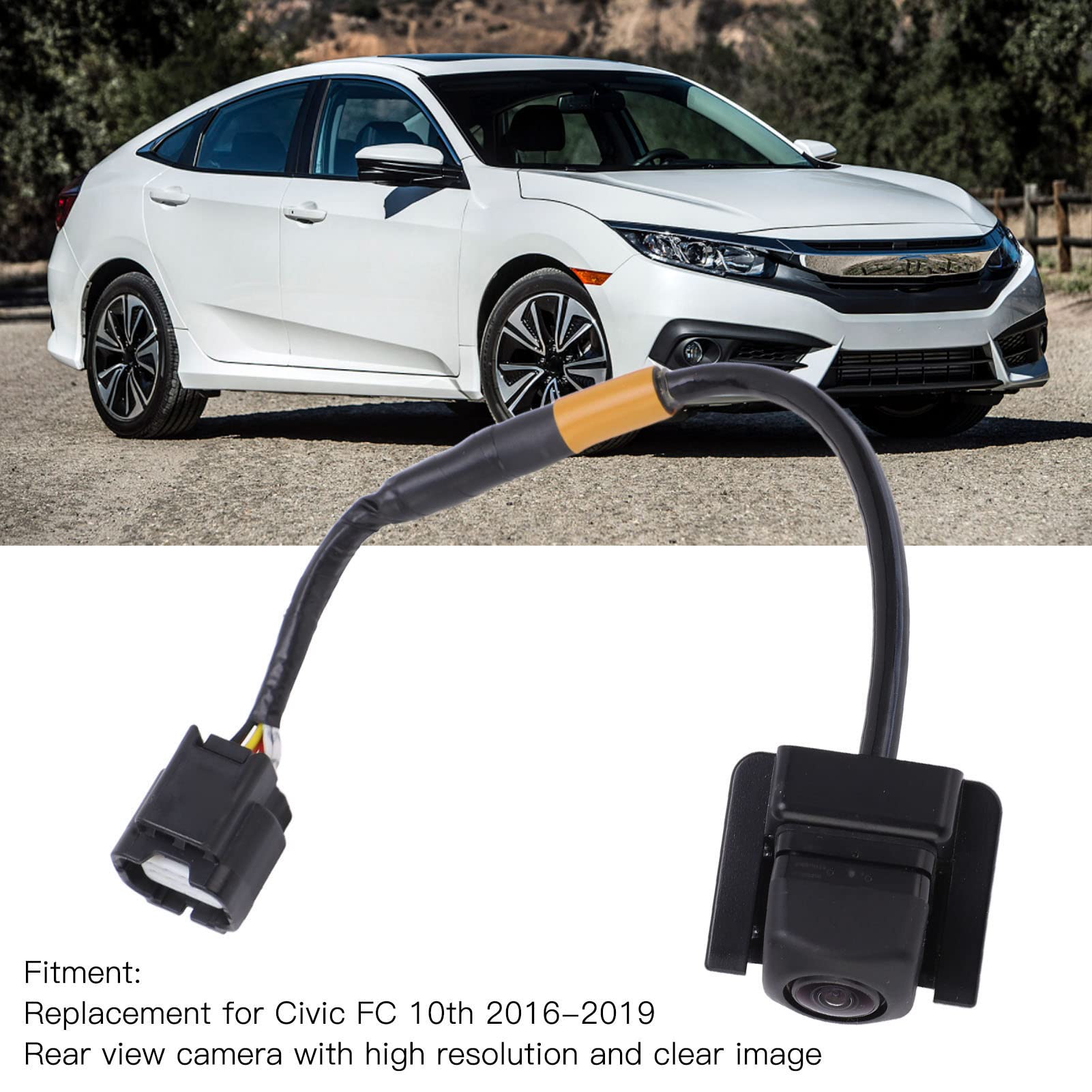 Telecamera Di Backup Per Honda Civic FC 10ª 2016-2019 – 39530 TBA A01, 8 Pin 7 Fili, IP68, In ABS
