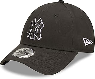 New Era New York Yankees MLB Team Outline Black Purple 9Forty Adjustable Cap