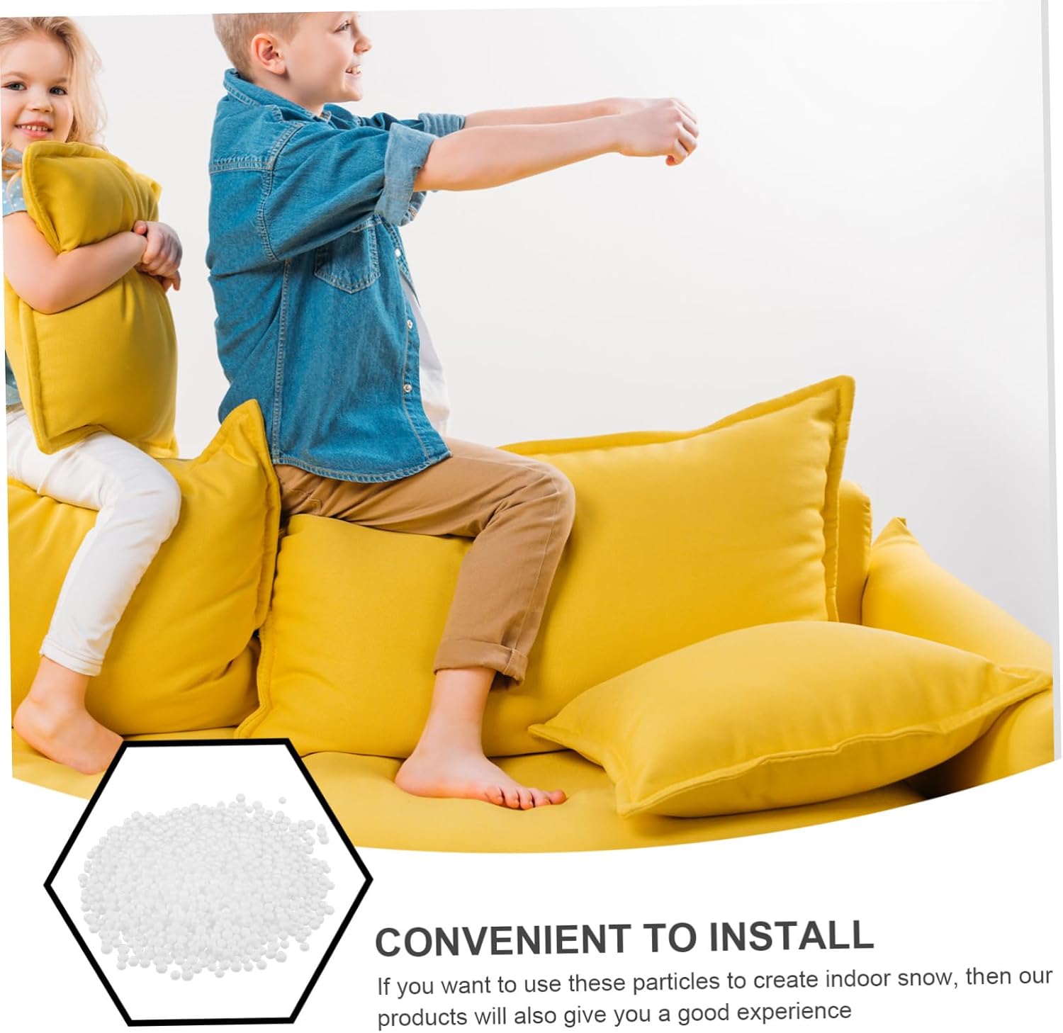 Foam Pillow Bean Bag Filler Stuffed Material for Couch Sofa Dog Bed Multi-Functional Filling Balls