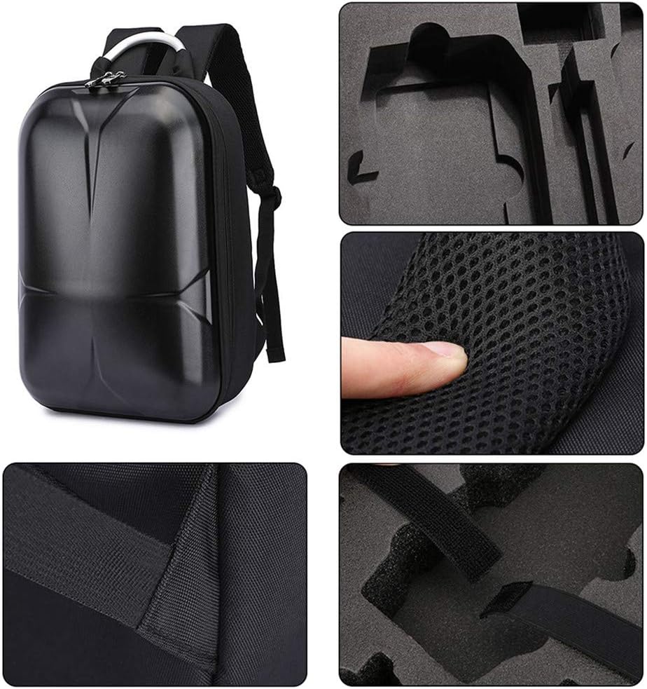 Up To 60% OFF Aliturtle Large Capacity Water-proof Backpack Carrying Case Compatible with DJI Mavic Air 2 Fly More Cambo, Hard ABS & EVA Liner for Drone, Remote Control, Adapter, 7 x Batteries and Other Accessories