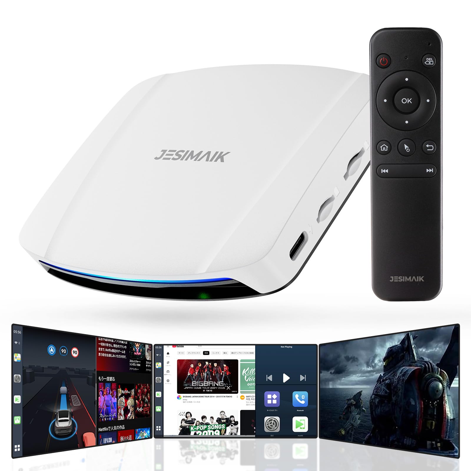 【美品】簡単接続車でYouTube2024年最新JESIMAIK AI BOX Amazon.co.jp: JESIMAIK CarPlay Ai Box 動画再生対応 車内で
