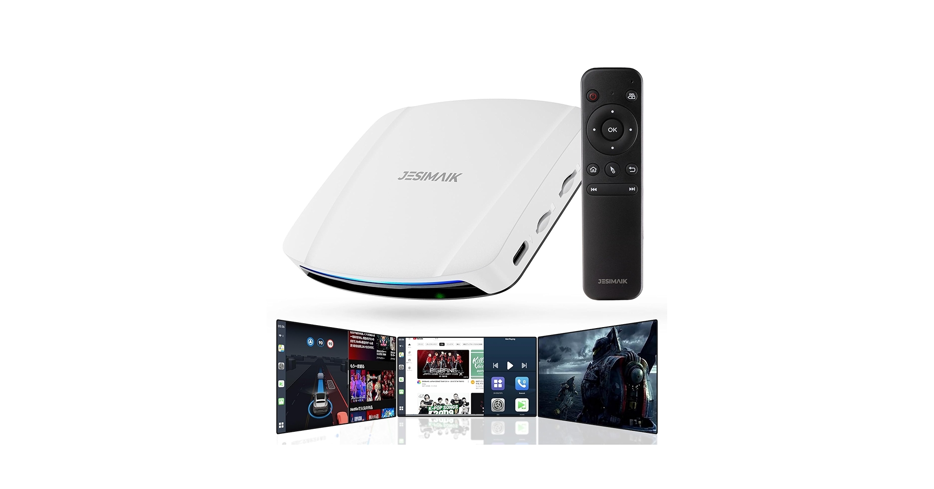 Amazon.co.jp: JESIMAIK CarPlay Ai Box 動画再生対応 車内で