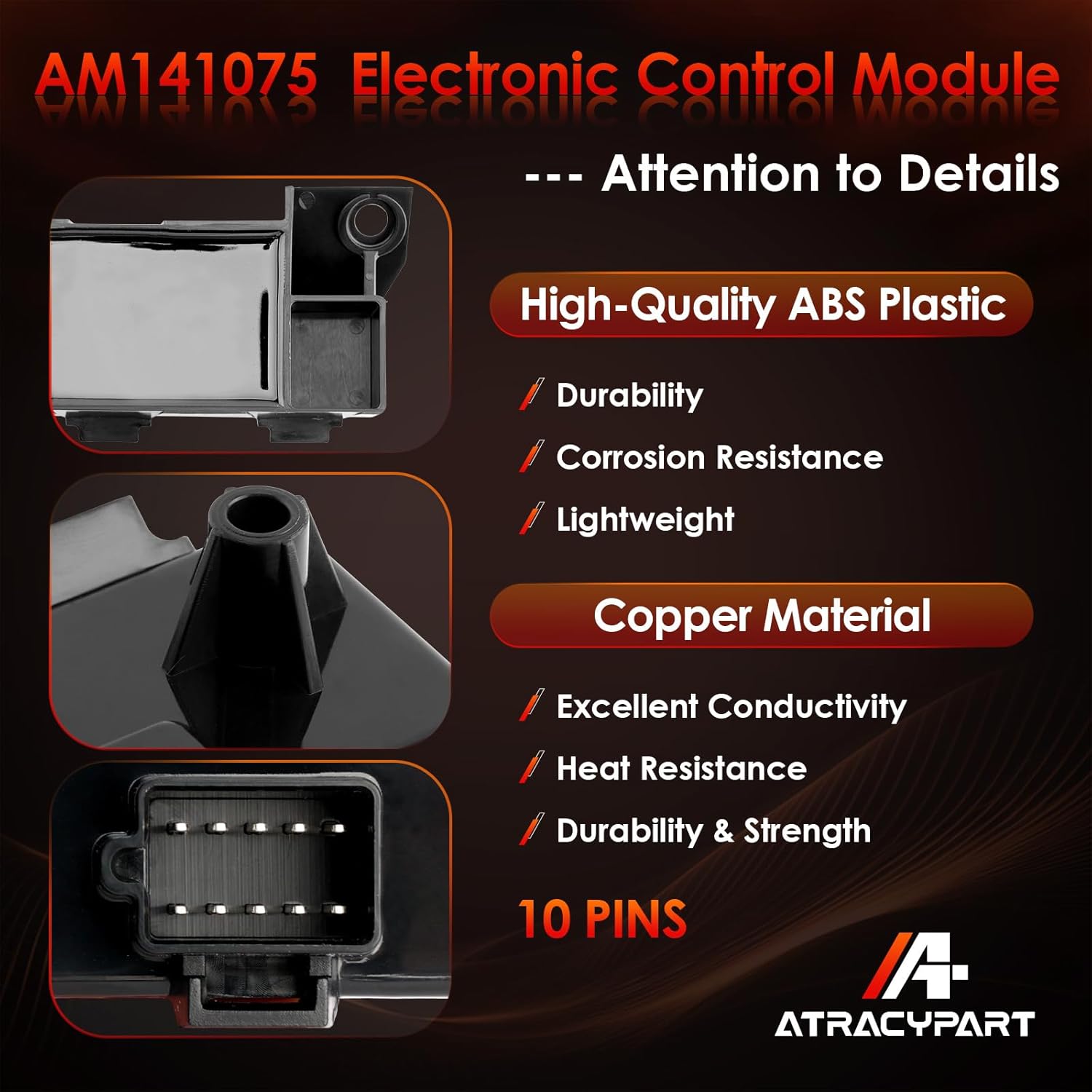 Electronic Control Unit Module ECU, Compatible With John Deere X300 X300R X304 X305R X310 X320 X324 X340 X360 X500 X520 X530 X534 X540 X590 Lawn Garden Tractors, Replaces# AM141075 AM137667