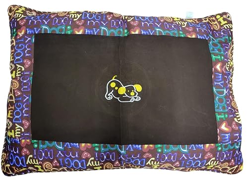 Funda de almohada estampada con texto en inglés "I Love My Dog", tamaño grande, de 29 x 39 pulgadas