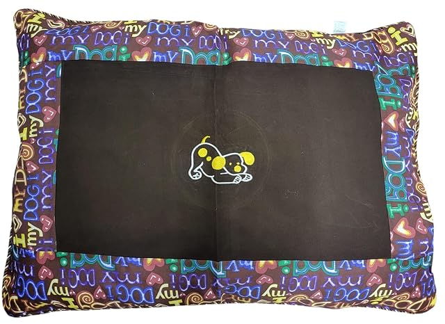 Funda de almohada estampada con texto en inglés "I Love My Dog", tamaño grande, de 29 x 39 pulgadas