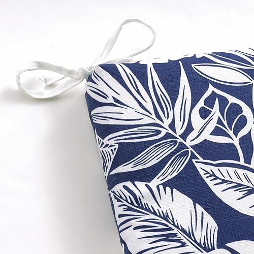 Miniatura 3 de Pillow Perfect Delray - Cojín cuadrado para silla esquinera para exterioresinteriores, 36.5 x 18 pulgadas, azul