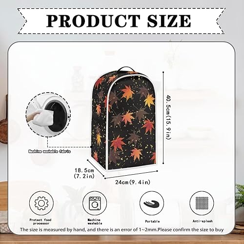 Miniatura 6 de Eheartsgir Cubierta de batidora de hoja de arce para cocina, soporte para batidora o cafetera, decoración de cocina, bolsa de almacenamiento