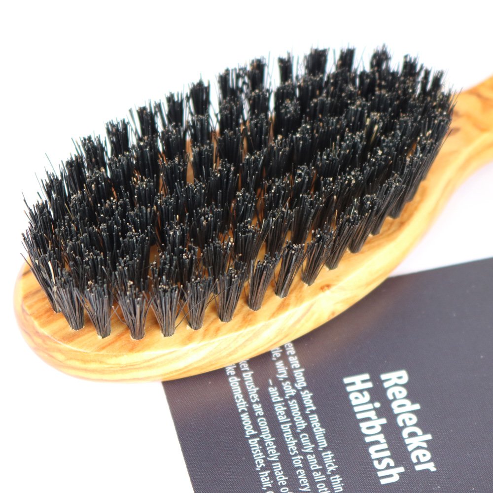 Amazon | [REDECKER/レデッカー]オリーブウッドの ヘアーブラシ(猪毛